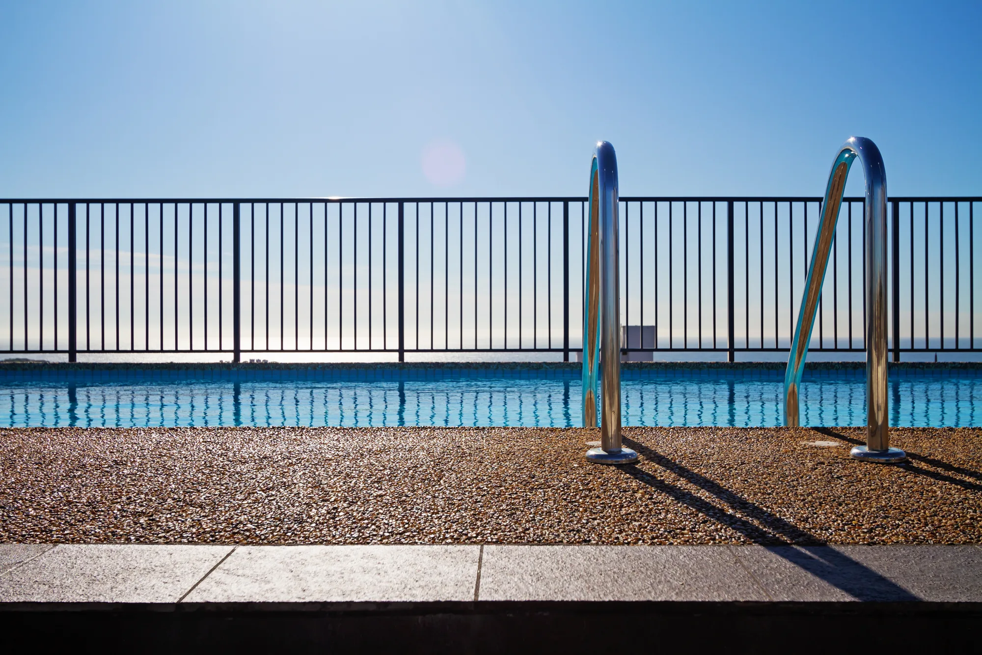 Aluminium pool fencing around a Gold Coast property